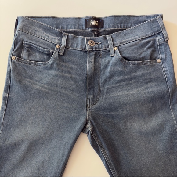 Paige Lennox men Jeans Gray-blue  Slim Fit Stretch Sz 31 - Picture 5 of 11